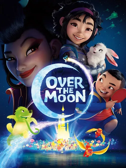دانلود انیمیشن روی ماه با دوبله فارسی - Over the Moon 2020 WEB-DL