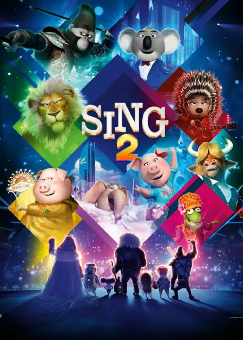 دانلود رایگان انیمیشن آواز بخوان ۲ با دوبله فارسی – Sing 2 (2021) WEB-DL